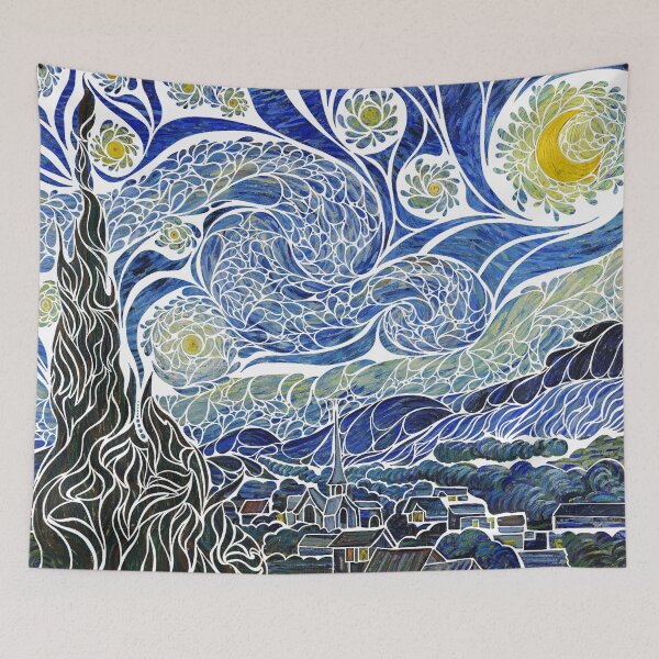 Item preview, Starry Night Mosaic designed and sold by rexsang.