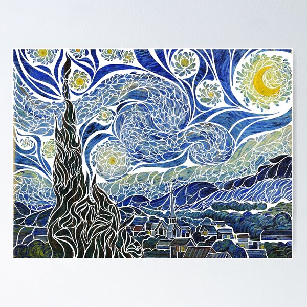 Item preview, Starry Night Mosaic designed and sold by rexsang.