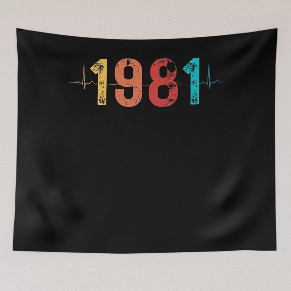 Item preview, 41 Year Old Birthday Gift Heartbeat 1981 designed and sold by UniqueBPresent.