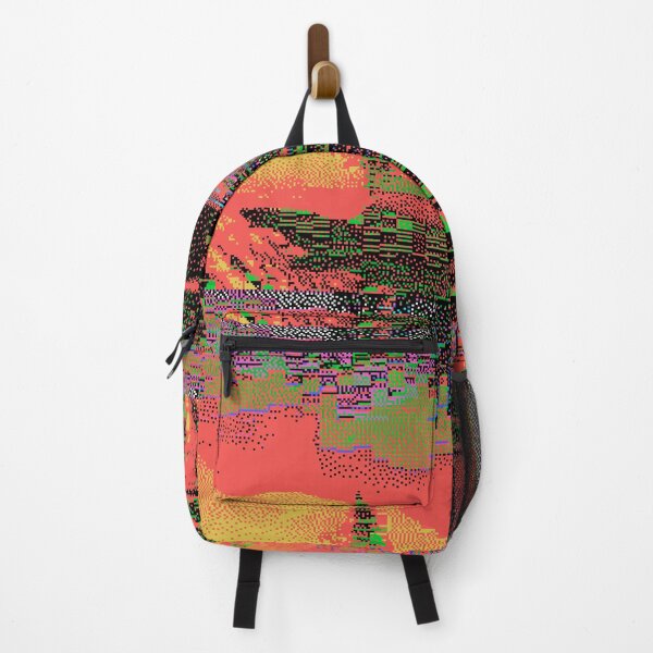 Item preview, Glitchy Bits Pink Landscape - dither on early tech designed and sold by Plastic Memory Archive.
