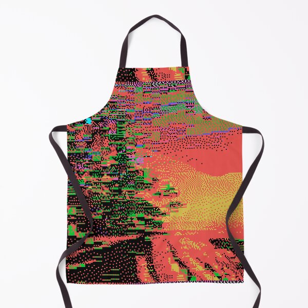 Item preview, Glitchy Bits Pink Landscape - dither on early tech designed and sold by Plastic Memory Archive.