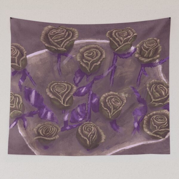 Item preview, Vintage One Dozen Golden Roses  designed and sold by sunnthreads.