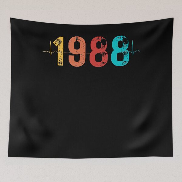Item preview, 34 Year Old Birthday Gift Heartbeat 1988 designed and sold by UniqueBPresent.