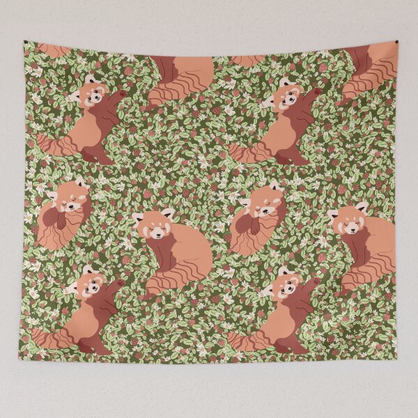 Item preview, Red Panda Pattern designed and sold by racharanha.
