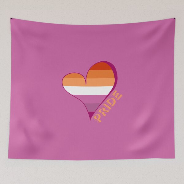 Item preview, Lesbian Pride Flag - Equality Rights Hearts designed and sold by BeebsAndNugget.