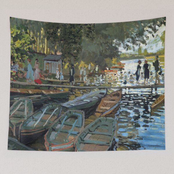 Item preview, Bathers at la Grenouillère by Claude Monet - Vintage Art designed and sold by RickE.