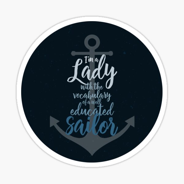 I'm a lady Sticker