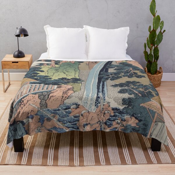 Item preview, Roben Waterfall at Oyama in Sagami Province - Katsushika Hokusai Art Reproduction designed and sold by molamode.