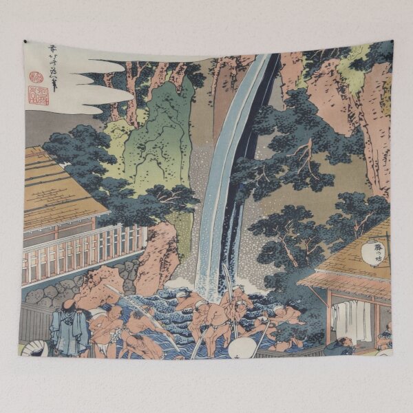Item preview, Roben Waterfall at Oyama in Sagami Province - Katsushika Hokusai Art Reproduction designed and sold by molamode.
