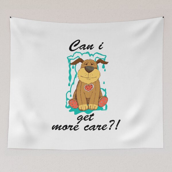 Item preview, Can I get more care?! - Animal - funny dog - dog shirt designed and sold by Lamassatshop.