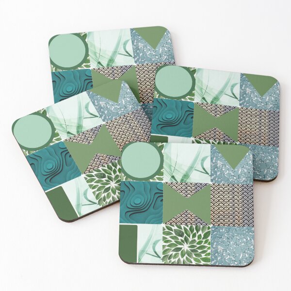 Item preview, Various Green Geometric patterns. designed and sold by TracyDDigitals.