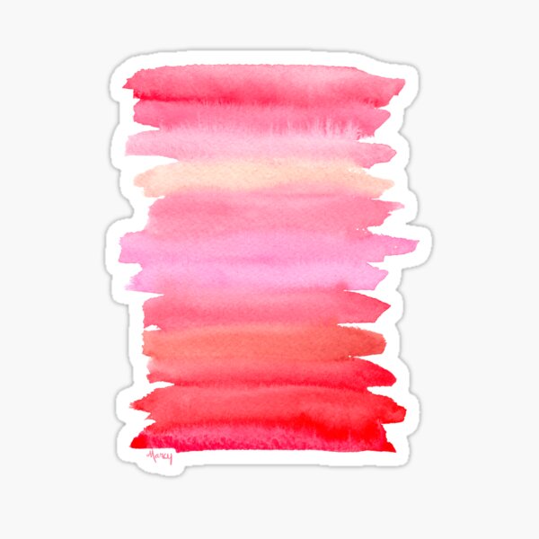Lipstick Swatches Sticker