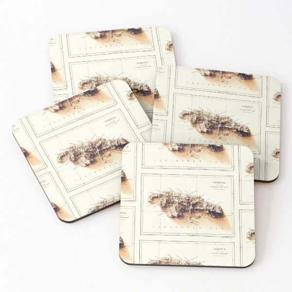 Item preview, 1888 Jamaica Relief Map 3D digitally-rendered designed and sold by ThinkAboutMaps.