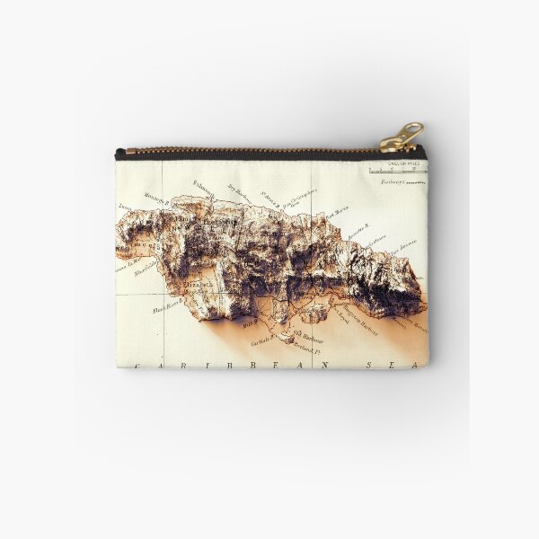 Item preview, Mapa en relieve de Jamaica de 1888, renderizado digitalmente en 3D designed and sold by ThinkAboutMaps.