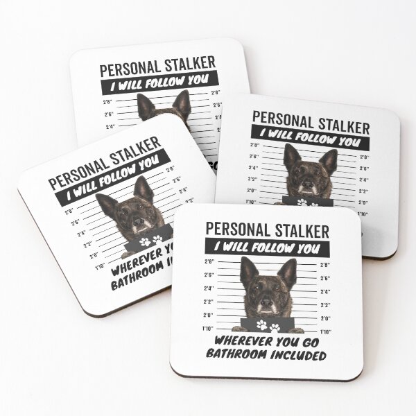 Item preview, Personal Stalker Dog – Brindle Dutch Shepherd designed and sold by More Cute Dogs.