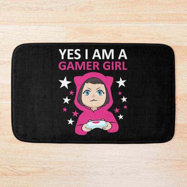Item preview, Yes I Am A Gamer Girl - Gift for Girls who Loves Gaming - cute girl Playing Video games designed and sold by Mehdi Art.