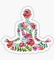 Meditation in Lotus Sticker