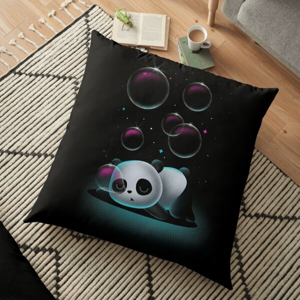 Sweet dreams - funny panda Floor Pillow