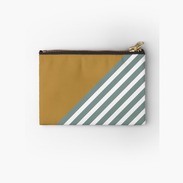 Artikelvorschau, Geometric Art Color Block and Stripes Yellow, Teal Green and White entworfen und verkauft von meggydesigns.