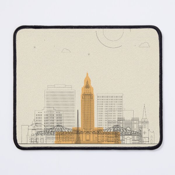 Item preview, Abstract City Posters: Baton Rouge, Louisiana designed and sold by A Deniz Akerman.