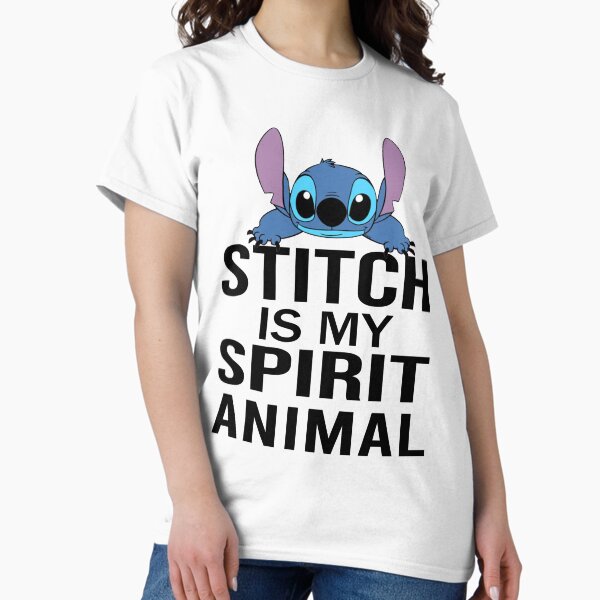 Vista previa del artículo con la obra «Stitch es mi espíritu animal, Lilo y Stitch Spirit Animal», diseñado y vendido por bahdsgraphic.