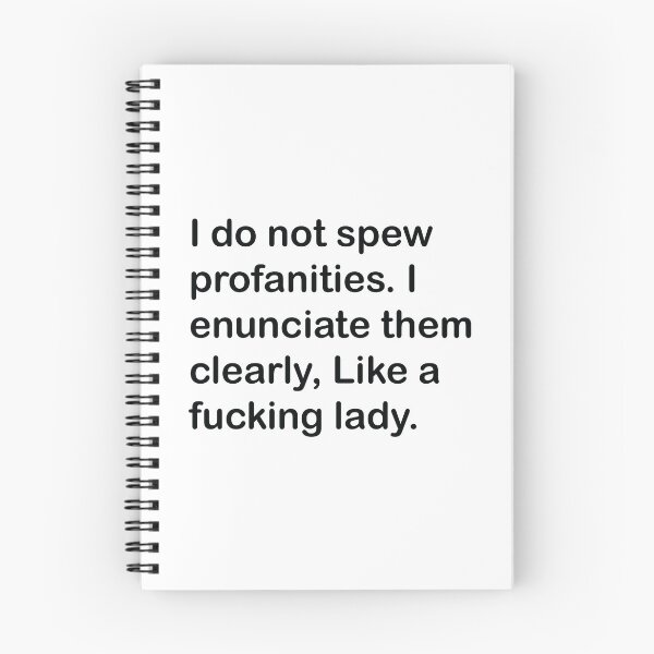 Item preview, I do not spew profanities - funny saying sarcastic designed and sold by Fam19.
