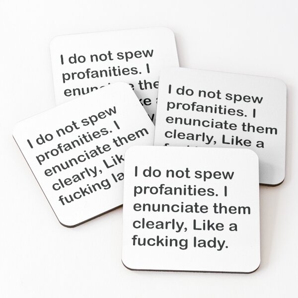 Item preview, I do not spew profanities - funny saying sarcastic designed and sold by Fam19.