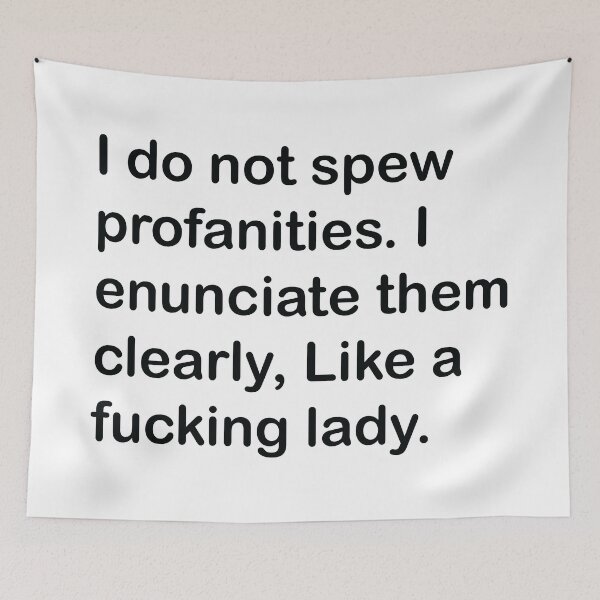 Item preview, I do not spew profanities - funny saying sarcastic designed and sold by Fam19.