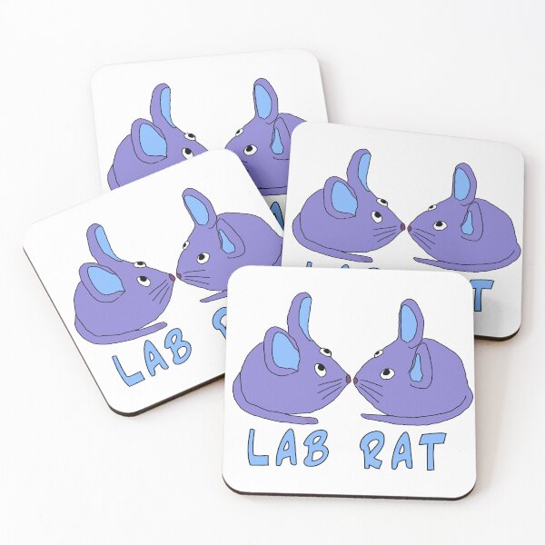 Item preview, Lab Rat | two purple blue mice in science | animal testing and laboratory mice design designed and sold by sopfanna.