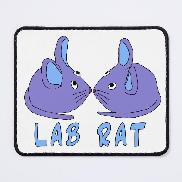 Item preview, Lab Rat | two purple blue mice in science | animal testing and laboratory mice design designed and sold by sopfanna.