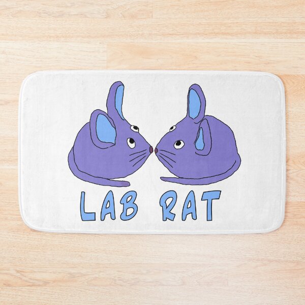 Item preview, Lab Rat | two purple blue mice in science | animal testing and laboratory mice design designed and sold by sopfanna.