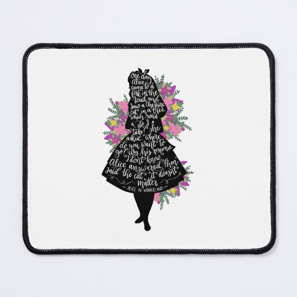 Item preview, Alice in Wonderland Quote Silloette  designed and sold by alwaysbookish.