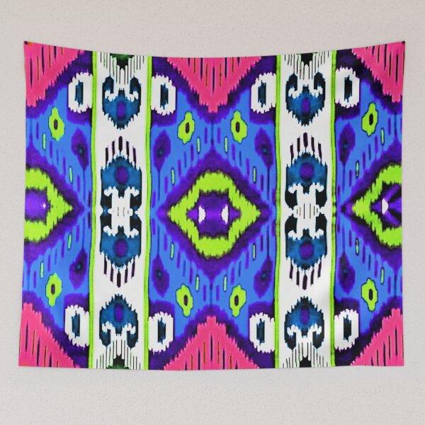 Item preview, Uzbek Ikat colorful designs ikat patterns, Uzbek Ikat designs designed and sold by LeFabriqueOuz.