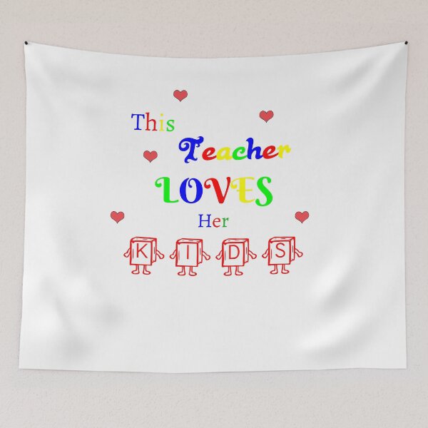 Item preview, This Teacher Loves Her Preschoolers designed and sold by Elyora.