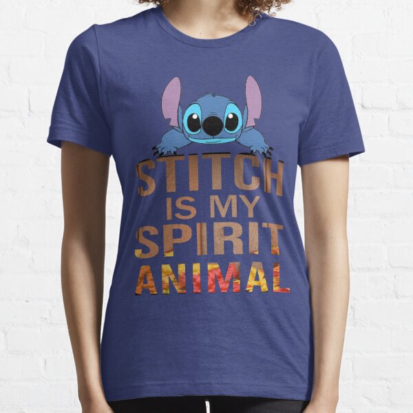 Lilo & Stitch Women's My Spirit Animal Is Stich T-Shirt Black