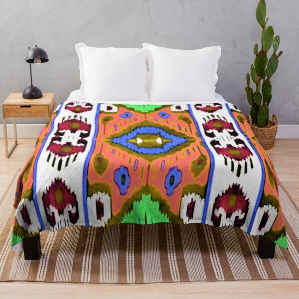 Aperçu de l'œuvre Ouzbek Ikat dessins colorés Motifs ikat, Dessins ouzbek Ikat créée et vendue par LeFabriqueOuz.