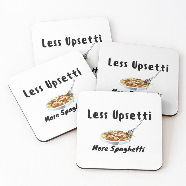 Item preview, Less Upsetti More Spaghetti , Funny Spaghetti Quote , Spaghetti Lover  designed and sold by Every Pet  Shirts.