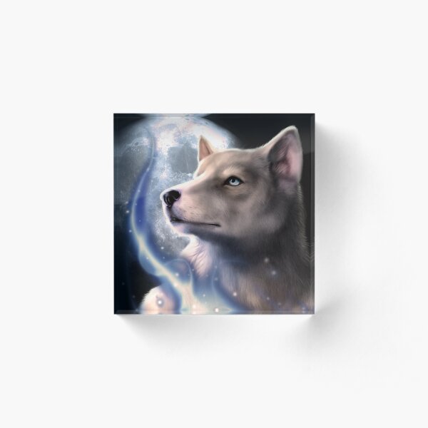 Goddess Moon Acrylic Block