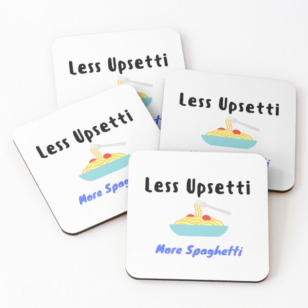 Item preview, Less Upsetti More Spaghetti , Funny Spaghetti Quote , Spaghetti Lover  designed and sold by Every Pet  Shirts.