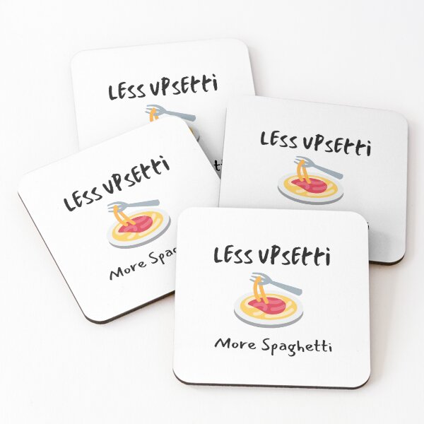 Item preview, Less Upsetti More Spaghetti , Funny Spaghetti Quote , Spaghetti Lover  designed and sold by Every Pet  Shirts.