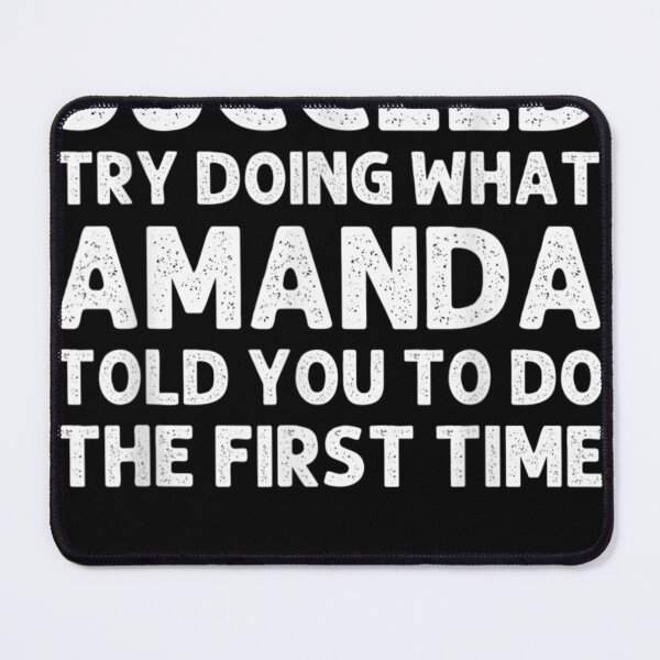 Item preview, AMANDA Name Personalized Birthday Funny Christmas Joke designed and sold by Cansellerma.
