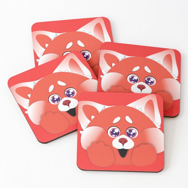 Item preview, turning red, fluffy red panda  designed and sold by Cassia Leandra.