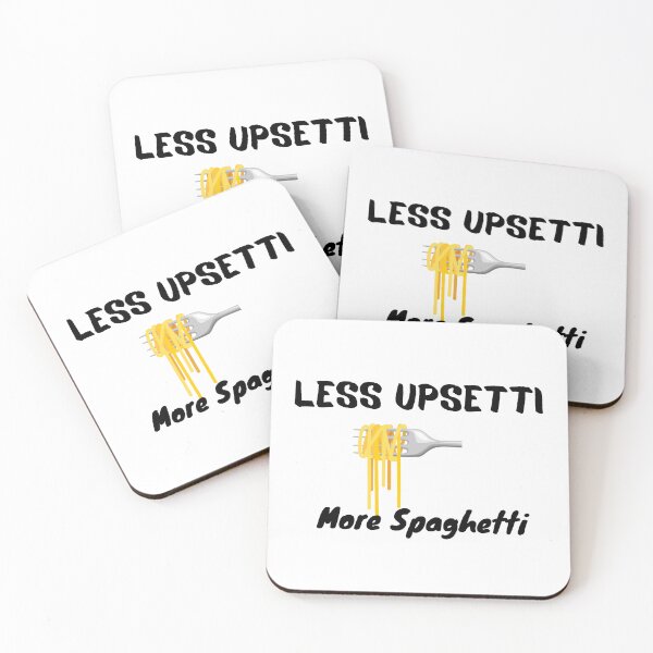 Item preview, Less Upsetti More Spaghetti , Funny Spaghetti Quote , Spaghetti Lover  designed and sold by Every Pet  Shirts.
