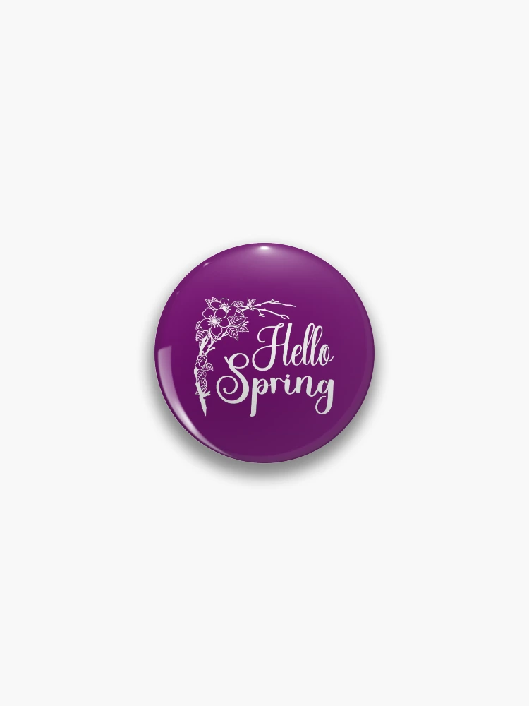 Thumbnail 1 of 3, Pin, Hello Spring. Spring Quote, Spring Flower, Spring Lover, Spring Design designed and sold by DesignHouse07.