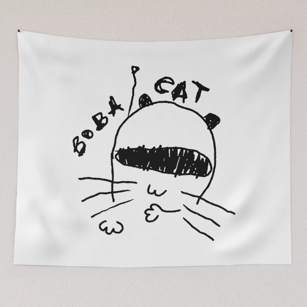 Item preview, boba cat designed and sold by Cat cut cop.