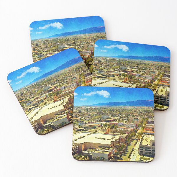 Item preview, Skyline of downtown Salinas, California - digital painting designed and sold by NickoPrints.