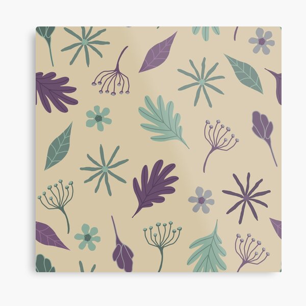 Flower patterns Metal Print
