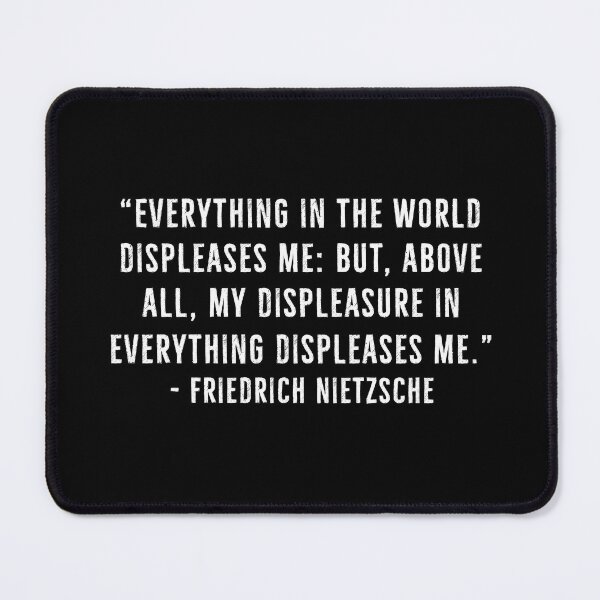 Item preview, Displeasure From The World - Friedrich Nietzsche | Nihilism designed and sold by PhilosophyWear.