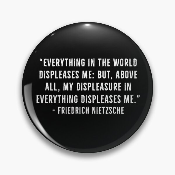 Item preview, Displeasure From The World - Friedrich Nietzsche | Nihilism designed and sold by PhilosophyWear.