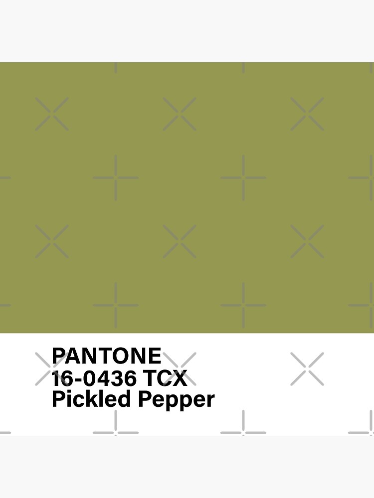 "Pantone 160436 TCX Pickled Pepper,green" Poster for Sale by